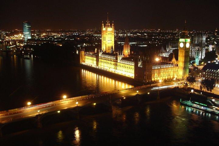 London by Night Sightseeing Tour de ônibus aberto com Guia ao vivo
