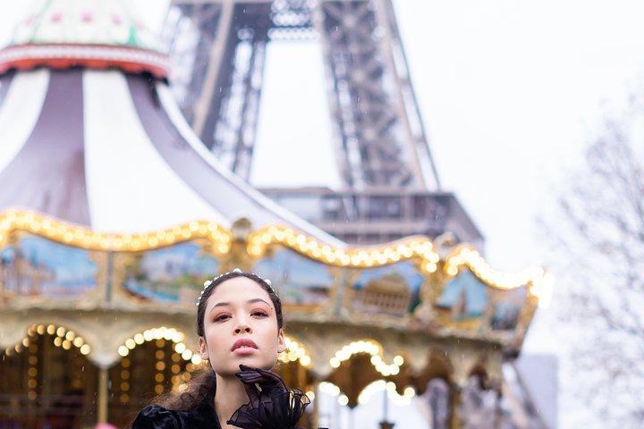 Séance photo mode parisienne avec une équipe pro