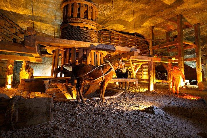Entrada sin colas a la mina de sal de Wieliczka