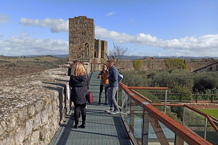 S GimignanoとMonteriggioniに立ち寄る、フィレンツェからシエナへのプライベートトランスファー