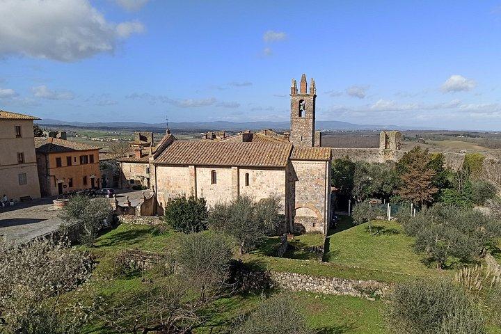 S GimignanoとMonteriggioniに立ち寄る、フィレンツェからシエナへのプライベートトランスファー