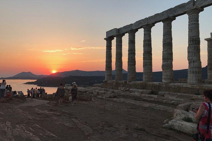 Visite privée d'une demi-journée du cap Sounion et du temple de Poséidon au départ d'Athènes