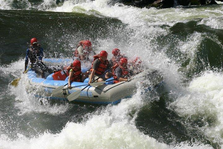 ザンベジ川での急流下り
