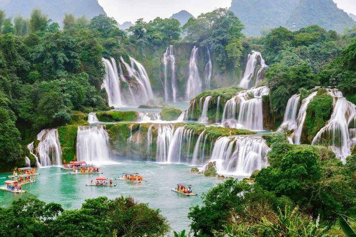 8 dias Hanoi Ban Gioc Cachoeira Ba Be lago Ninh Binh Halong Bay
