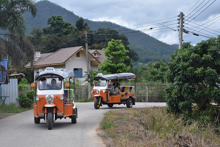 Heldags chaufførdrevet Tuk Tuk Adventure i Chiang Mai inklusive rafting