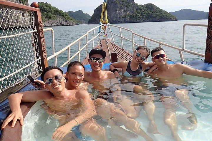 アーントーン国立海洋公園へのプライベート終日ブルードラゴンヨット