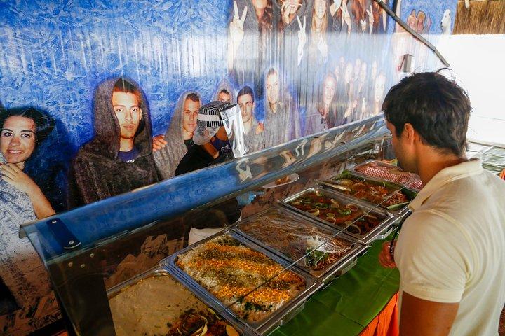ムヘーレス島クルーズ、ビーチクラブ、シュノーケル、ランチ、オープンバー付き
