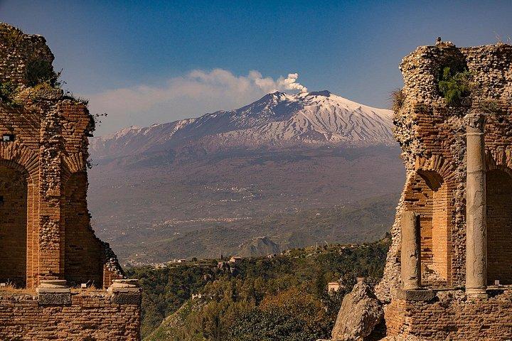 ETNA and Taormina departing from Cefalù, Private Tour