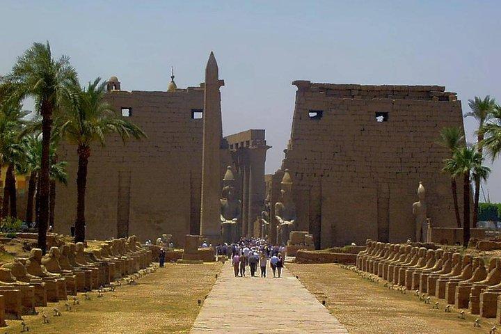 Tour privato di un giorno a Luxor da Sharm in aereo