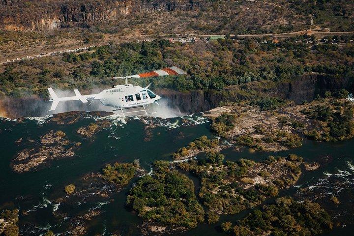 Helikoptertur over Victoria Falls