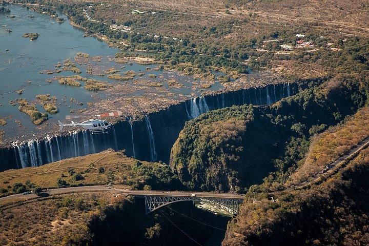 Helikoptertur over Victoria Falls