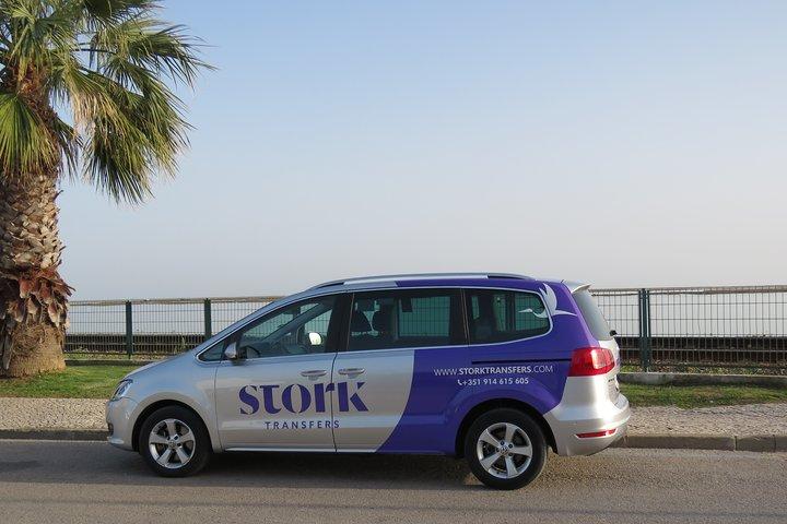 Stork Transfers - Privétransfer van Albufeira naar Faro Airport (maximaal 4 pax)