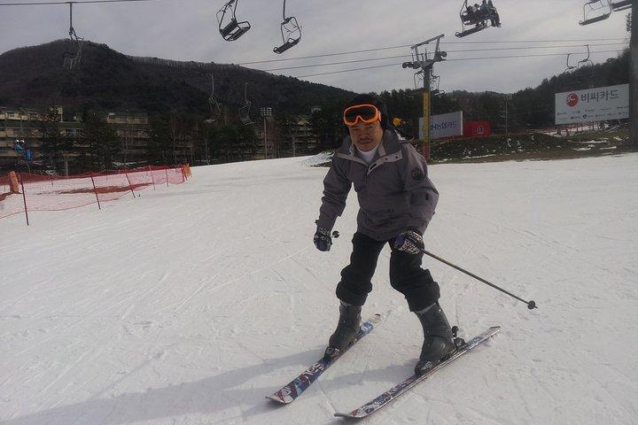 平昌オリンピックスキーリゾートのプライベートスキーツアー（より多くのメンバーより少ないコスト）