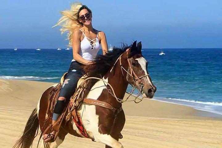 Giro a cavallo di Cabo San Lucas sulla spiaggia e nel deserto