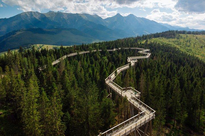 Från Krakow: Zakopane, Slovakien Treetop Walk & Thermal Baths