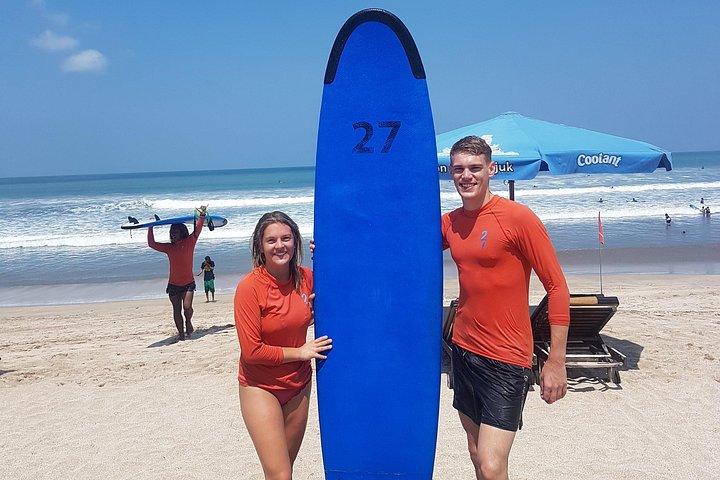 Private Beginner 1 on 1 Surf Lesson at Kuta Beach