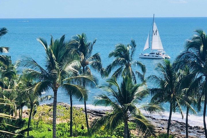 ヨットでオアフ島からプライベートシュノーケル旅行