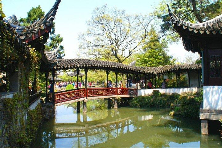Visite privée de 4 heures à Suzhou: jardin de l'humble administrateur, Tiger Hill et canal