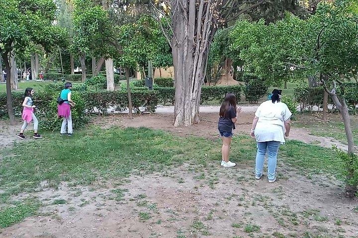国立庭園での子供向けアテネの神話と家族ゲーム