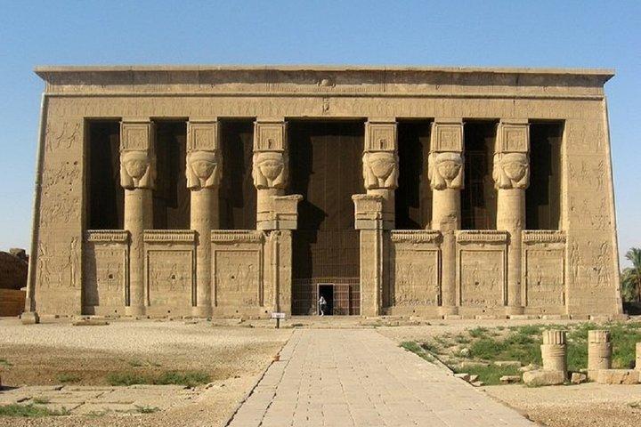 billig resa: privat dagsutflykt till templen Dendara och Abydos