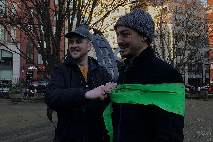 Teatralsk Scavenger Hunt, med en karaktervært