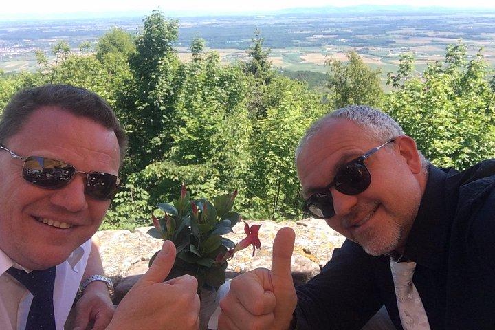 5H00 ALSACE PRIVATE TOUR-城、村、ワイン、フレンドリードライバー