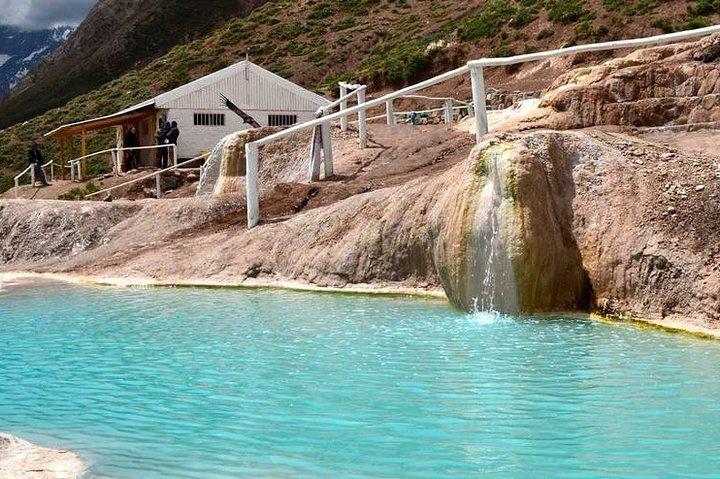 Privat heldagstur till Colina Hot Springs i Cajón del Maipo