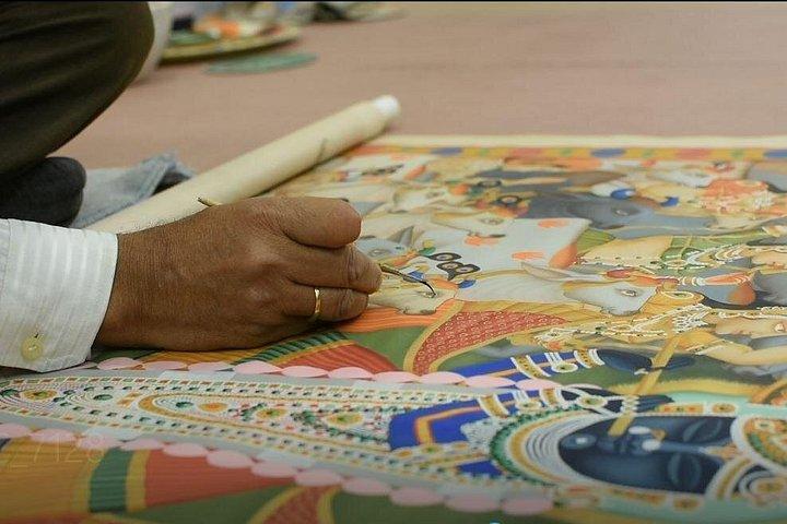 ウダイプルのプライベート・ピッチワイ絵画ワークショップ