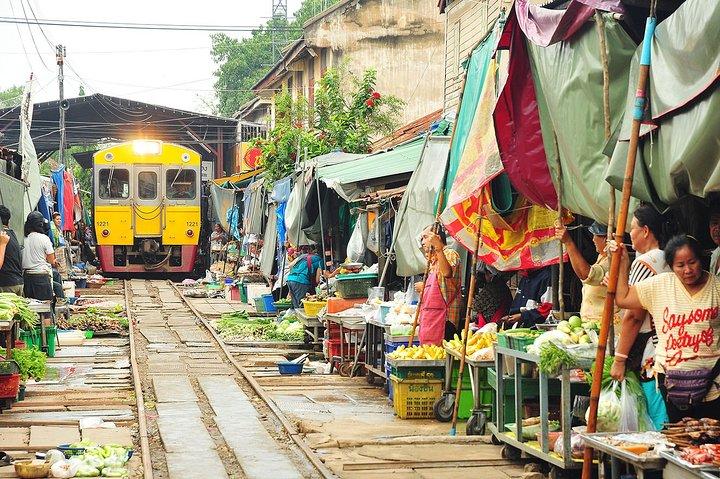 Experiência do Mercado de Bangkok: Amphawa & Maeklong Railway Market