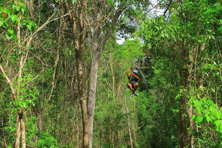 Ancient Adventure : Tulum Ruïnes met ziplines, cenote & buffet