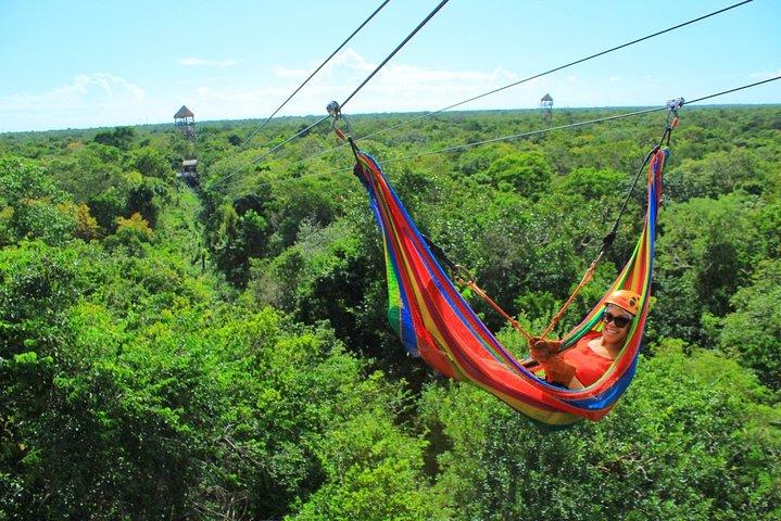 Oud avontuur, bezoek Tulum Ruins met ZIPLINES, een ONDERGRONDSE CENOTE & Buffet