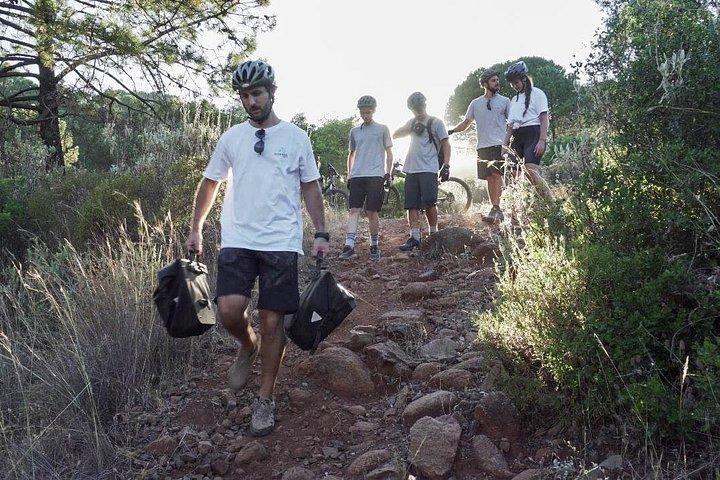 Mountain bike routes with electric guide