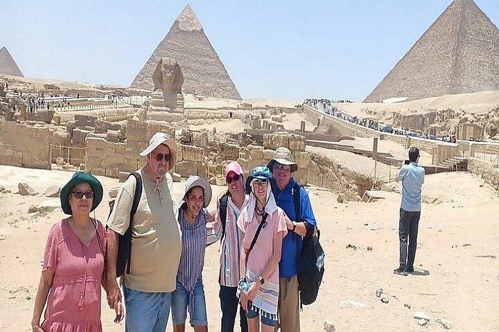 Le Caire: visite guidée privée d'une journée complète aux pyramides de Gizeh, au Sphinx, à Sakkara et à Dahshur