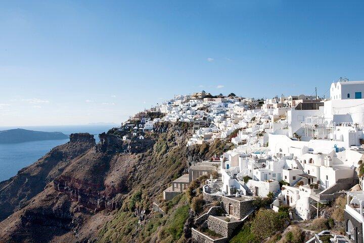 Caminhada de meio dia em Santorini