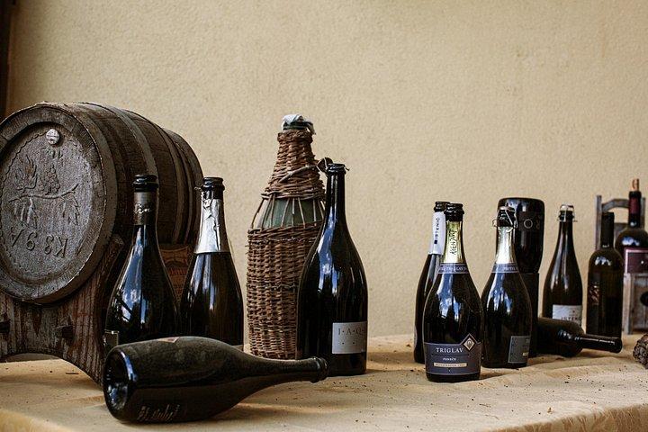 Hotel Triglav Bledのワインセラーでのスロベニアワインの試飲