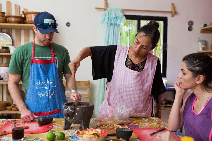 Mexicaans koken vanaf nul in een lokaal huis in Tulum