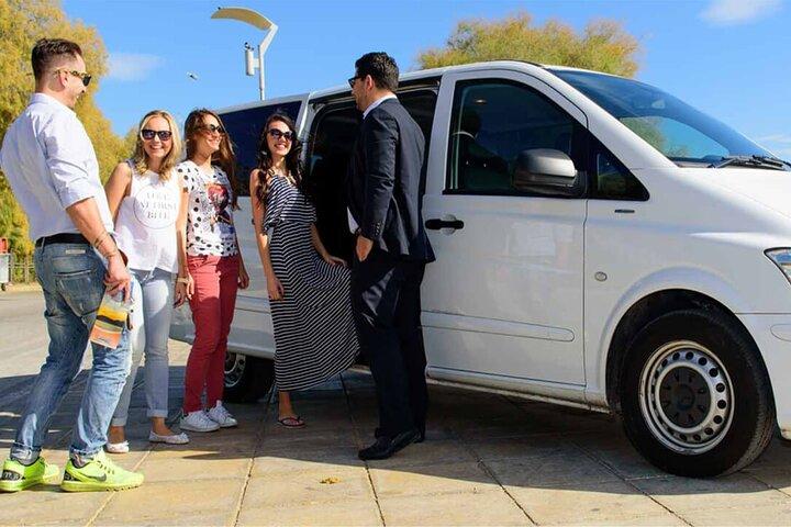 Door-To-Door Private Transfer Ravello to Fiumicino FCO Airport or viceversa