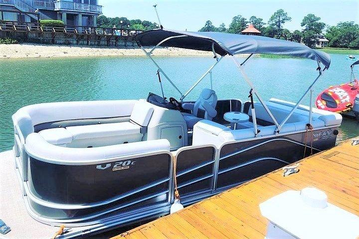 2-timers privat Hilton Head Pontoon-bådudlejning
