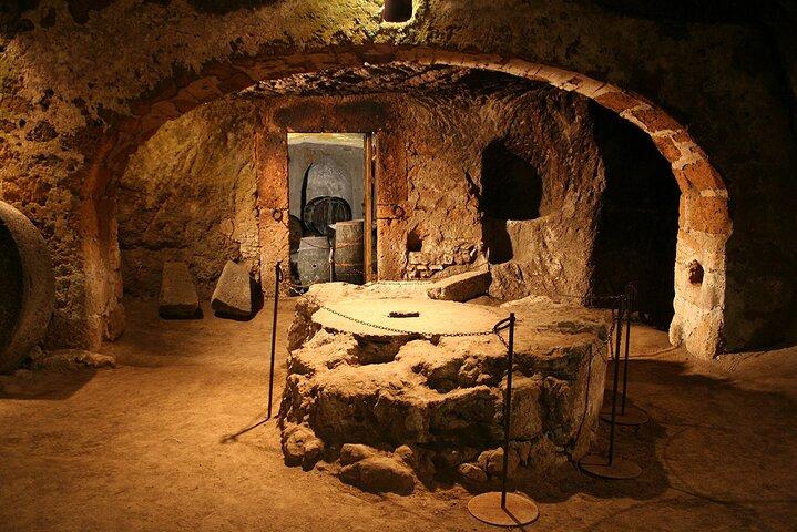 Apéritif devant la visite des grottes souterraines du Duomo et d'Orvieto