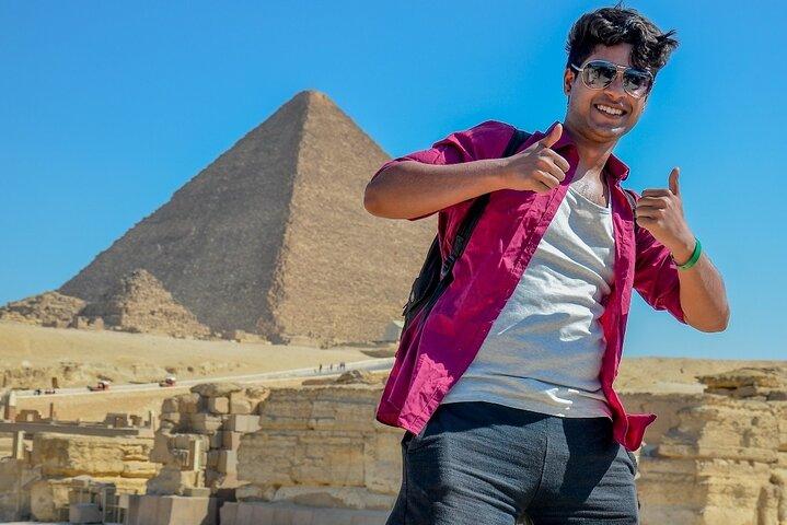 Excursion d'une journée complète aux pyramides de Gizeh, au Sphinx et à Sakkara