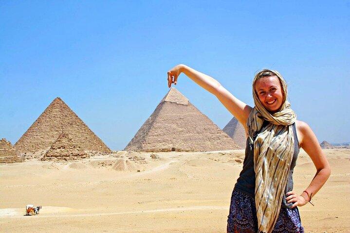 Excursion d'une journée complète aux pyramides de Gizeh, au Sphinx et à Sakkara