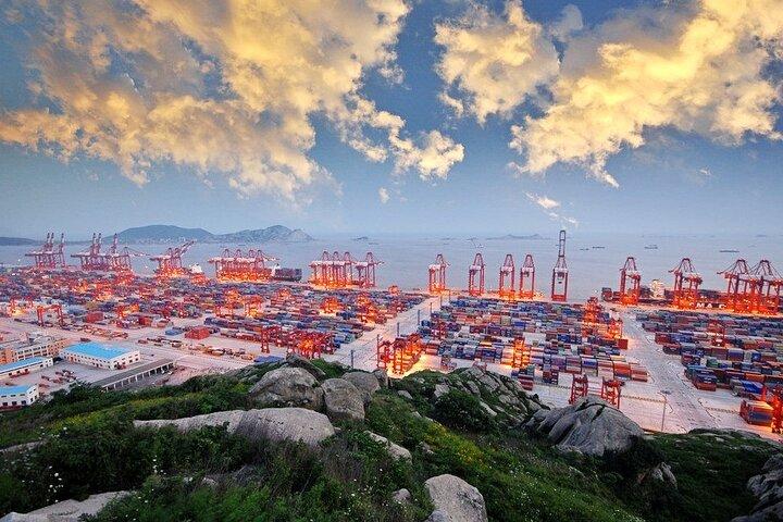 Excursão privada com guia pela Ponte Donghai de Xangai, Porto Yangshan e Lago Dishui