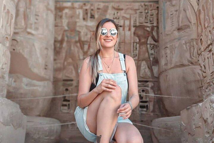 Tour privato di Valley of the Queens, Habu Temple e Valley of The Workers a Luxor