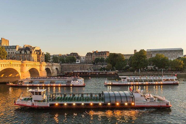 Sonnenuntergangs- und Abend-Champagner-Kreuzfahrten auf der Seine in Paris