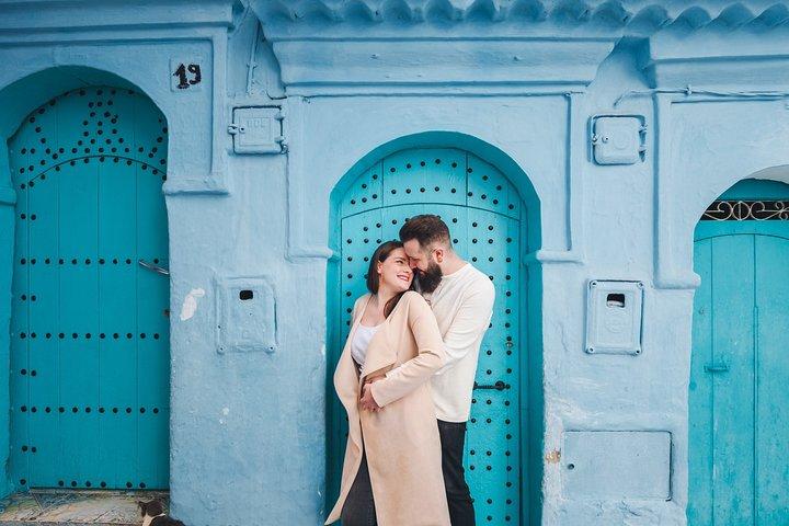 Privat fotograferingssession i Chefchaouen med en fotograf
