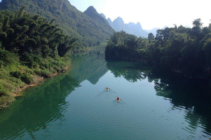Kajaksejlads i Yangshuo Park, Kina