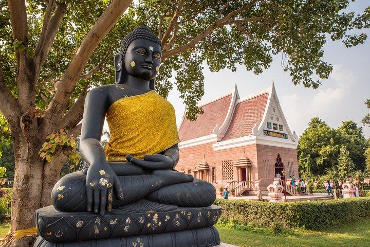 Visite privée d'une journée complète de l'histoire bouddhiste à Sarnath