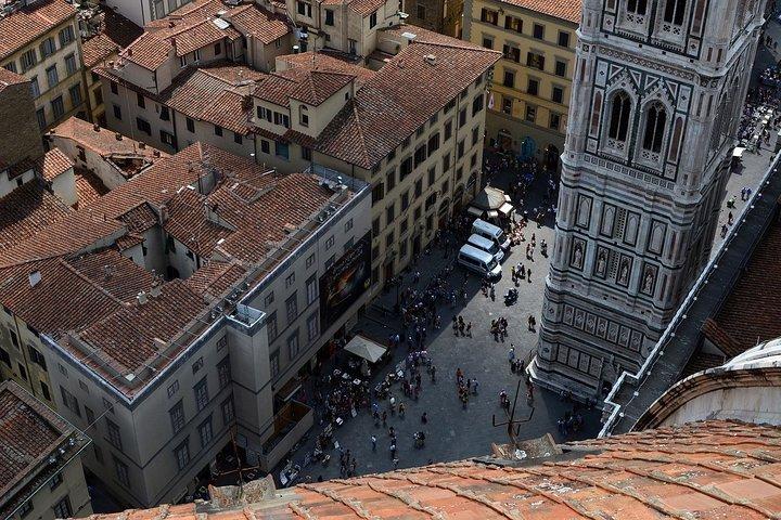 Florence Dome klättra utsikt över staden hotell pickup och guidad sightseeingtur tur