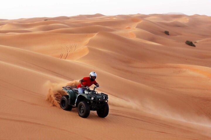 4-Hour Morning Desert Safari with Camel Ride and Sandboarding From Abu Dhabi