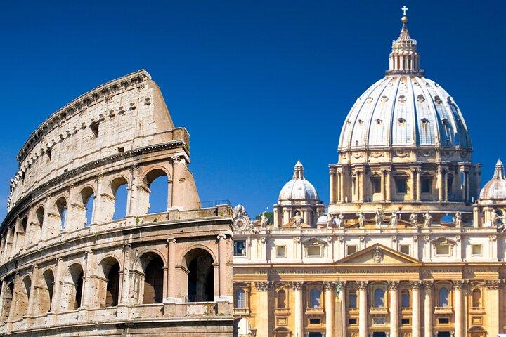 Colosseum och Vatikanens kombinerade upplevelse
